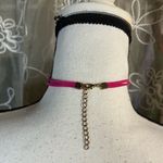 Handmade Heart Choker with Pink Faux Leather Necklace Photo 1