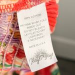 Rays for Days Ivy Top‎ Medium Tropical Hawaii Spring Summer Floral Maximalist Orange Photo 6