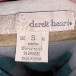 Derek Heart striped sequined large keyhole back top Photo 4