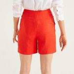 Boden Falmouth Linen Shorts Orange Sunset size 4 NWT‎ Photo 2