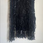 Unif  Jane Birkin Black Macrame Dress Photo 3