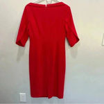 Black Halo  Petal Sleeve Dress in Chic Red,‎ Size 8 Photo 5