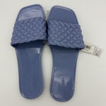 Old Navy NEW  Jelly Sandals Womens 8 Blue Slides Coastal Travel Vacation Wedding Photo 0