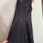 VIRGO 2 90s Vintage Y2K Vintage Black Mesh gown with Sparkly Butterflies Size 8 Size M Photo 5