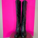Frye Harlow Campus Black Leather High Heel Pull-On Tall Boot Sz 8.5 Photo 1