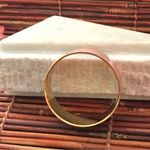 J.Crew  Bangle Bracelet Mauve Enameled Gold Tone Photo 2