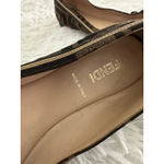 Fendi Zucca FF Logo Canvas Ballet Flats. Shoes 37 Photo 4