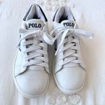 Ralph Lauren Quilton Bear Sneakers - White/Blue - US3//EU34 Photo 4