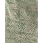 Sundance Size Small Green White Geometric Orange Contrast Trim Peasant Blouse Photo 1