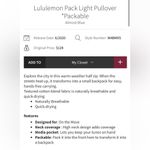 Lululemon Pack Light Pullover Half Zip Almost Blue Photo 4