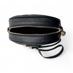 Valentino Orlandi Crossbody Bag Quilted Black Gold Tone New With Tags Photo 3