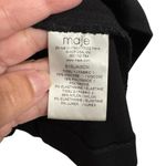 Maje  Black Beaded Shoulder Sleeveless Top Photo 4