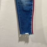 Vervet Ankle Skinny Jeans Red and White Stripes Size 28 Photo 3