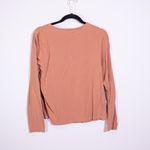 SKIMS  Women's Fits Everybody Long Sleeve Crew Neck Cotton Tee Shirt Sienna Photo 2