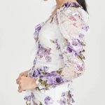 Wild Flower Revolve  Foil Lace Mini Dress Photo 6