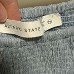 Altar'd State Altar’d State Light Blue Harley Smocked Longsleeve Mini Dress size medium NWT Photo 5