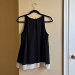 BCX  Black and White Contrast Hem Blouse Photo 4