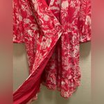 Ba&sh  Pink & White Ulia Floral Wrap Mini Dress Size XS New Without Tag Photo 6