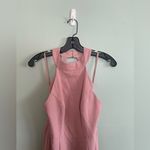 BHLDN  Montreal Crepe Dusty Pink High Neck Maxi Bridesmaids Dress SZ 6 Photo 3