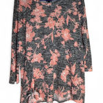 Bobeau  Gray and Pink Floral Tunic Photo 0