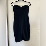 Tildon Women’s Black Cocktail Pencil Midi Dress Boning Bustier Party Strapless 6 Photo 1