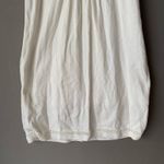 Athleta White Shift Dress Size M Sleeveless Crochet Racerback Knee Length Lined Photo 2