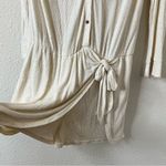 Free People X REVOLVE Lively Long Sleeve Romper Cream Oatmeal Size Medium Photo 5