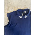 Elle  Tank Top Women's Size XXL  Blue  Spring Summer Shirt Collar Photo 5