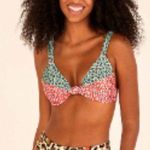 Farm Rio Leopard Patch Bra Top In Multi Photo 1