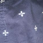 Karen Scott  navy white embroidered skirt 8 Photo 2