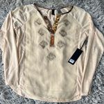 BKE  Cream Embroidered Blouse Photo 0