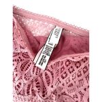 Victoria's Secret  PINK lace bandeau bralette in pink L Bra Off Shoulder Crop Top Photo 3