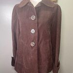 Black Rivet Women's Brown Corduroy A-Line Swing Coat Size Small Photo 0