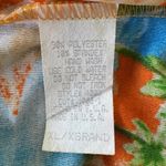 Vintage Y2K Tropical Hawaiian Print Lightweight Scoop Neck Sleeveless Maxi Dress Blue Size XS Photo 6