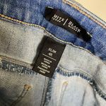 White House | Black Market WHBM Light Wash Distressed Patched Low Rise Slim Leg Jeans Size 4 Photo 6