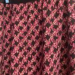 Worthington Womens Midi Pencil Skirt Size 4 Pink & Black Floral Waist 24” 26” Photo 1