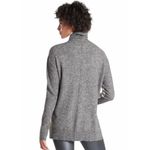 Athleta  Sweater Womens Small Cream Grey Transit Colorblock Merino Wool Blend Photo 3