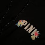 PINK - Victoria's Secret PINK Long Sleeve Crop Top , Open Back With Hood .  Photo 2