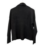 White House | Black Market Black Mock Neck Ribbed Sweater Long Sleeves Small NEW Photo 1