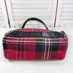 Victoria's Secret  Tartan Plaid Floral Vine Weekender Tote Bag Large Red Black Photo 5