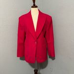 ZARA  Christmas Fuchsia Tailored Fitted Blazer Limited Edition Lapel Collar Sz XL Photo 10