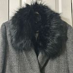 ZARA  Black/Gray Removable Faux Fur Collar Blazer/Jacket(Size Medium) Photo 12