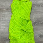 House Of CB NEW  Adrie Neon Green Cutout Gathered Minidress Size S Photo 3