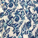 Lilly Pulitzer  Sea View Linen White Shell Shirt Women M Classic Versatile Resort Photo 6
