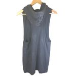 Nikita Womens Black Sleeveless Zip Up Hoodie Vest Size S Graffiti Style Logo Photo 6