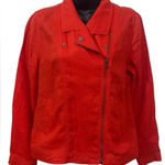 Cynthia Rowley  Linen Shirt Top Red Size Small Photo 0