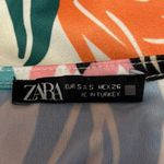 ZARA  Multicolor Floral Tie Strap Sleeveless Square Neck Blouse Tank Top Size S Photo 3