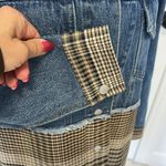 Treasure & Bond  Mixed Media Plaid and  Denim Jacket Photo 6
