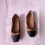 INC  International | Jenaya tan / brown & black ballet flat shoes 7M handmade Photo 8