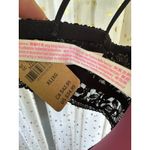 Victoria's Secret NWT PINK Black Lace Bralette Push Up Padded Underwired Bra XL Photo 10
